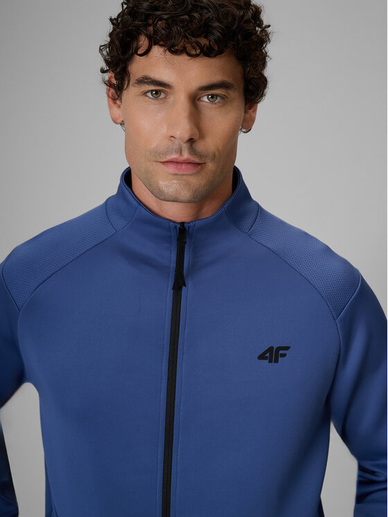 4F 4F Bluza techniczna CORE SYSTEM Niebieski Regular Fit