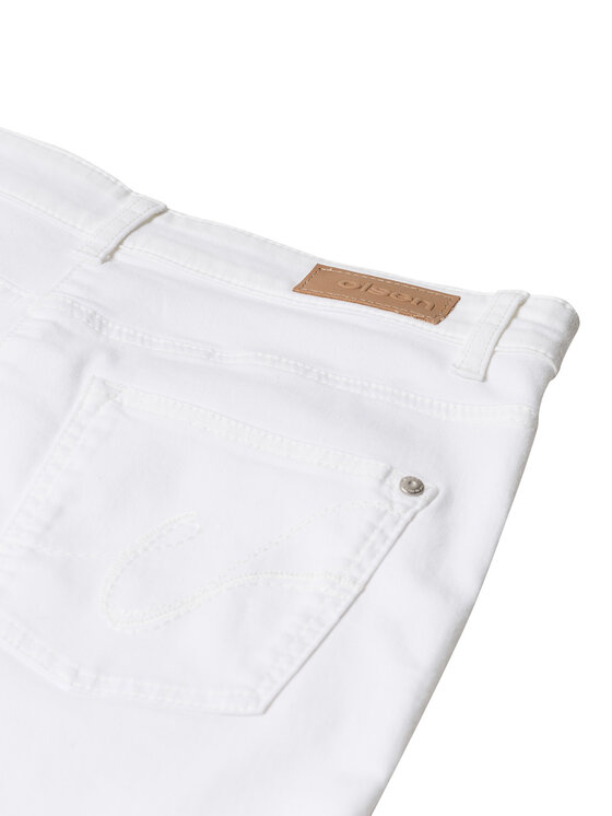 Olsen Olsen Hlače Mona 14000620 Bijela Slim Fit