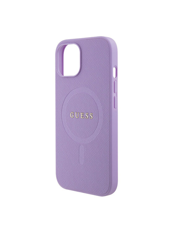 Guess Guess Etui na telefon iPhone 15 Fioletowy