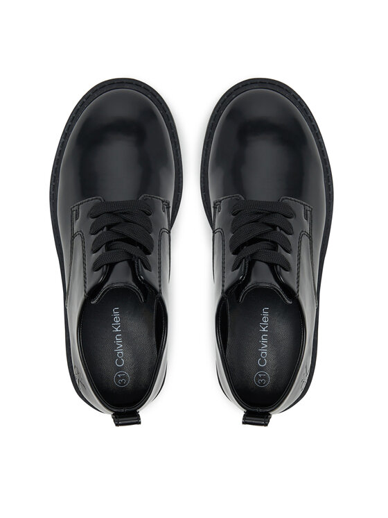Calvin Klein Calvin Klein Oxfordy Low Cut Lace-Up Shoe V3X4-83182-1453 S Czarny