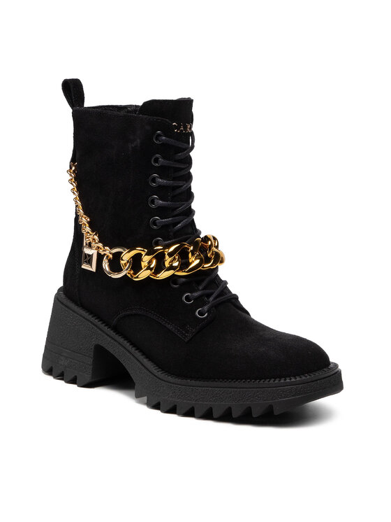 Carinii Botine B7544 Negru La Reducere si Transport Gratuit Biker boots 2023-11-24