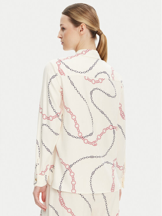 Tommy Hilfiger Tommy Hilfiger Риза WW0WW44045 Екрю Relaxed Fit