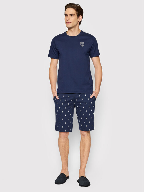 Polo Ralph Lauren Polo Ralph Lauren Pidžama 714866474001 Tamnoplava Regular Fit