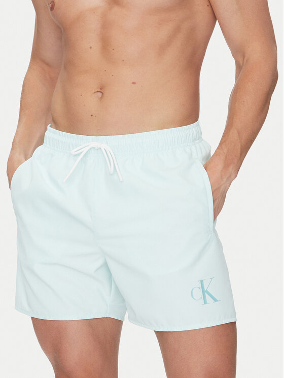 Calvin Klein Swimwear Calvin Klein Swimwear Плувни шорти KM0KM01101 Зелен Regular Fit