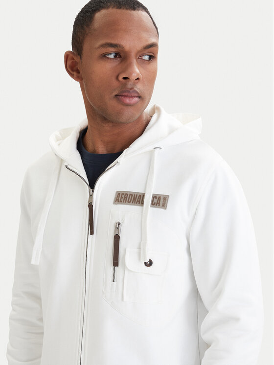 Aeronautica Militare Aeronautica Militare Mikina 261FE2100UF00679 Biela Regular Fit