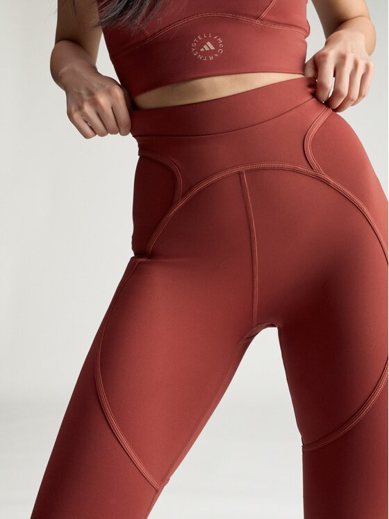 adidas by Stella McCartney adidas by Stella McCartney Legginsy 157239 Czerwony Fitted Fit