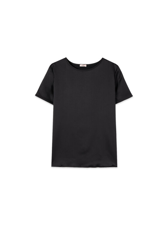 Oltre Oltre T-shirt G384J204556N033 Nero Regular Fit