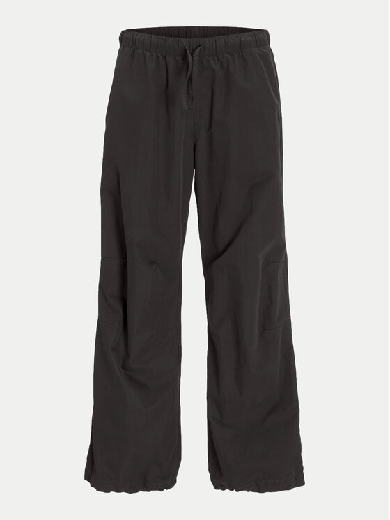 Jack & Jones Jack & Jones Bavlnené nohavice Parachute 12260931 Čierna Loose Fit