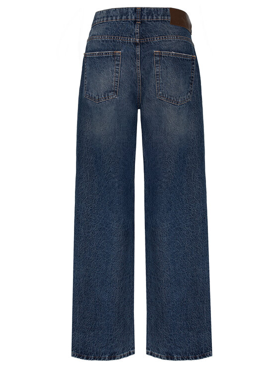 Magda Matyja Magda Matyja Jeansy MONTANA LOOSE JEANS Granatowy Loose Fit