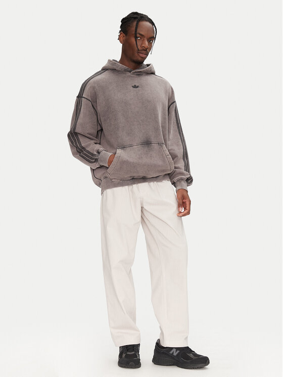 adidas adidas Bluza Premium Essentials Retro JD0245 Szary Loose Fit