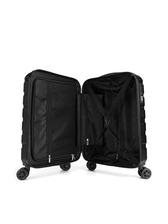 Gino Rossi Gino Rossi Βαλίτσα Καμπίνας GIN-S-001-05-BLACK Μαύρο