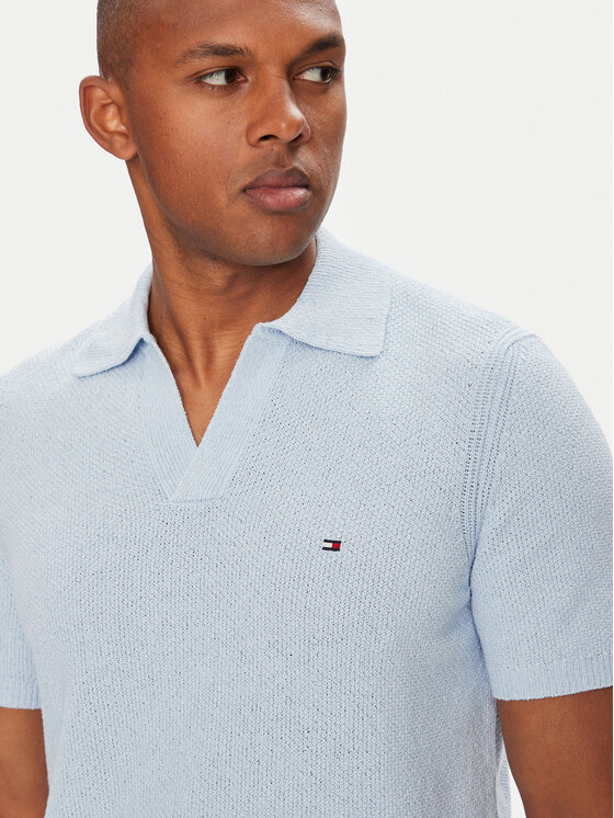 Tommy Hilfiger Tommy Hilfiger Polo MW0MW39531 Błękitny Regular Fit