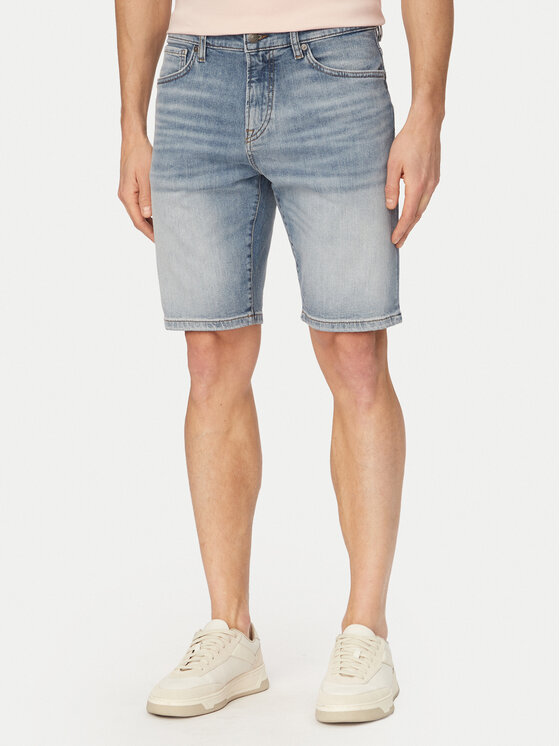 BOSS BOSS Дънкови шорти Re.Maine 50559892 Светлосиньо Regular Fit