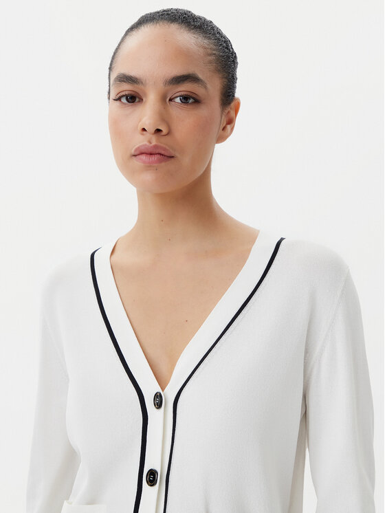 Luisa Spagnoli Luisa Spagnoli Strickjacke Canaria 100003 Écru Regular Fit