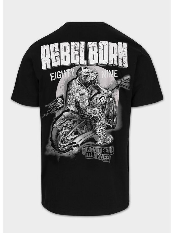 PITBULL PITBULL T-Shirt REBEL BORN Czarny Regular Fit