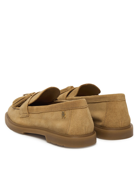 Tommy Hilfiger Tommy Hilfiger Mokasyny Light Suede Tassel Loafer FW0FW09285 Brązowy