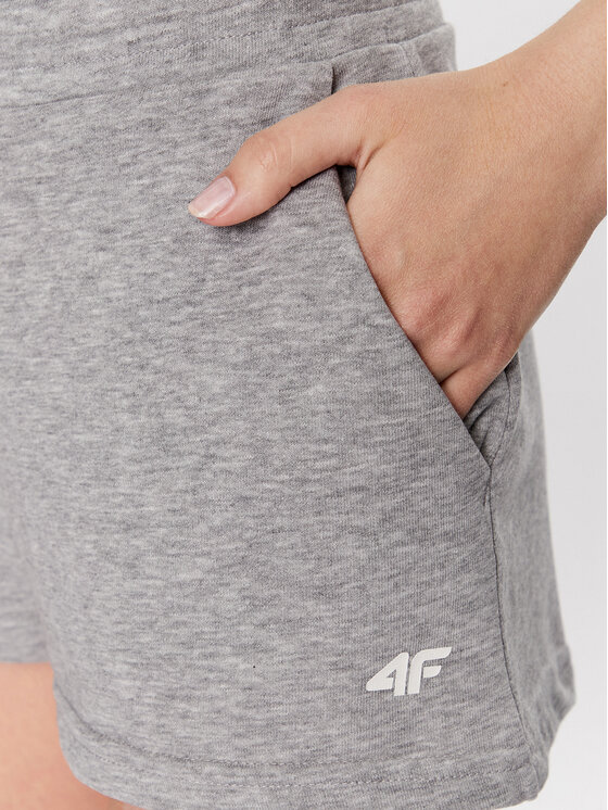 4F 4F Спортни шорти 4FSS23TSHOF175 Сив Regular Fit