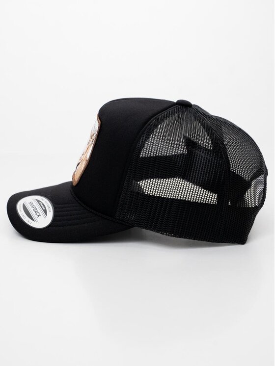 MyStars MyStars Czapka z daszkiem Czapka Z Daszkiem Trucker Czarna z Kozą MyStars Goat uni Czarny