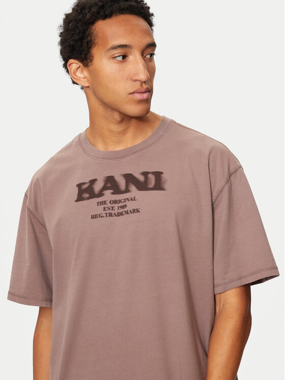 Karl Kani Karl Kani Marškinėliai Retro Sprayed 60300094 Smėlio Regular Fit