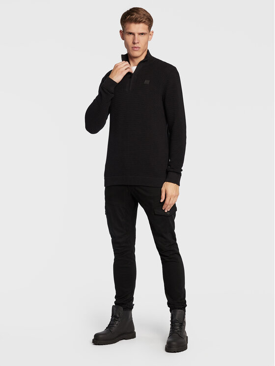 Solid Solid Maglione Valencia 21106433 Nero Regular Fit