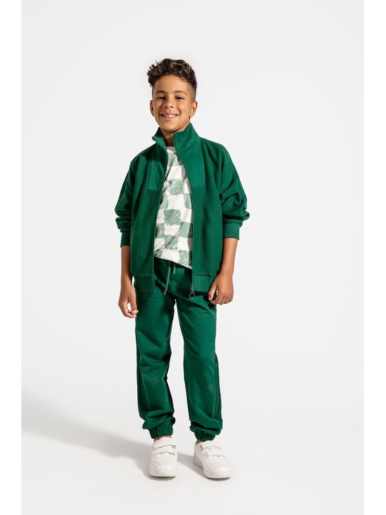 Coccodrillo Coccodrillo Spodnie dresowe ZC4120103ABJ-011 Zielony Slim Fit