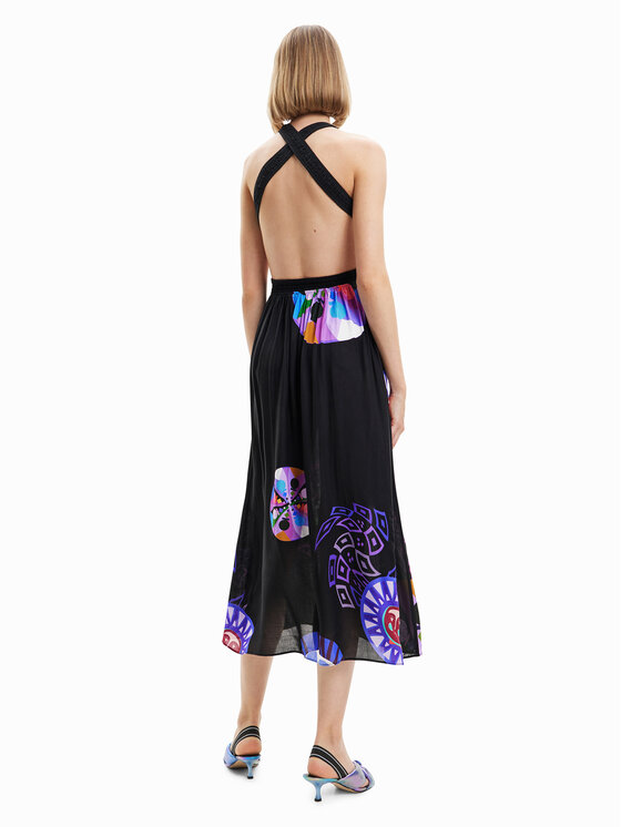 Desigual Desigual Sukienka letnia 23SWMW21 Kolorowy Regular Fit