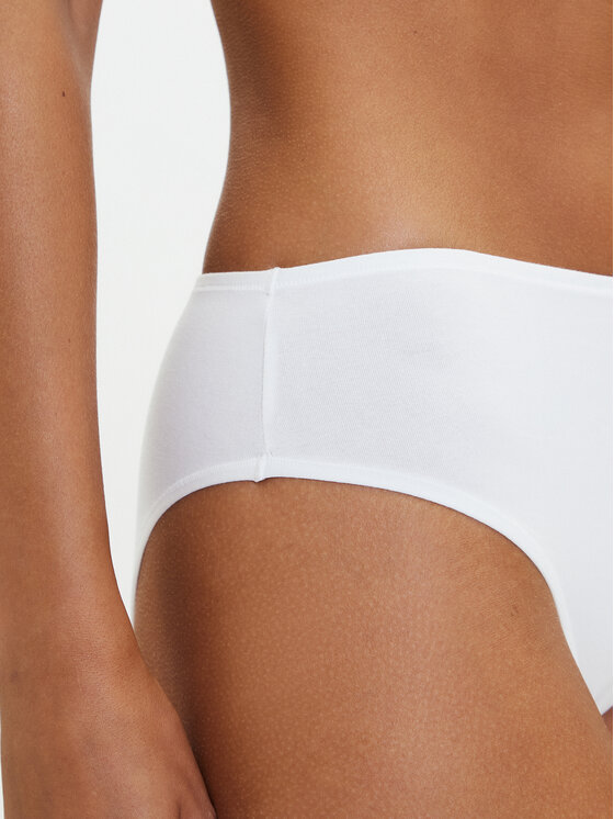 Hunkemöller Hunkemöller Klasikinės kelnaitės aukštu juosmeniu 302036 Balta