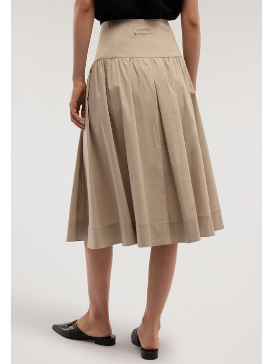 Trussardi Trussardi Gonna midi 1186A000667N012 Crema Regular Fit