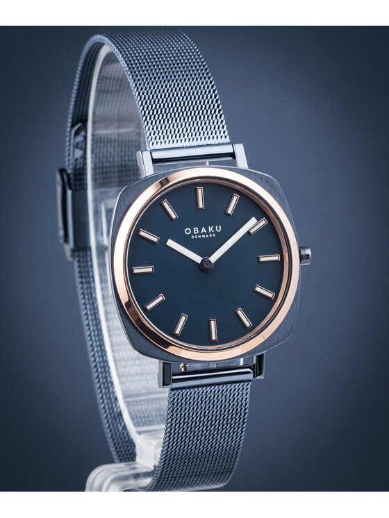 Obaku Obaku Hodinky V296LXSLML Modrá