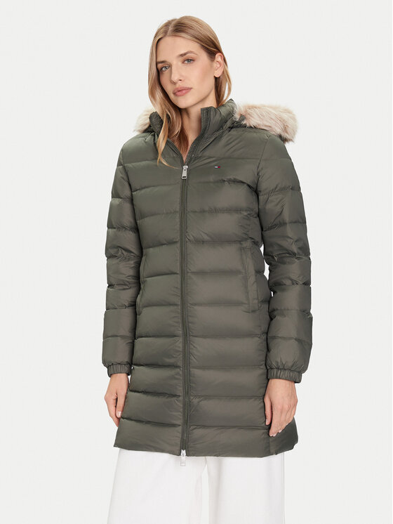 Tommy Jeans Tommy Jeans Cappotto invernale Essential DW0DW18864 Verde Slim Fit