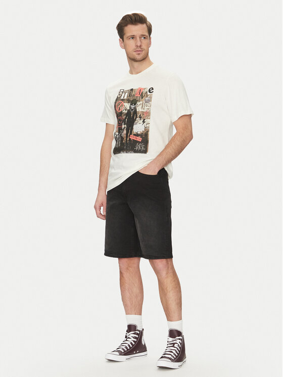 Blend Blend Džínové šortky 20718406 Černá Relaxed Fit
