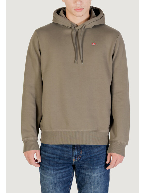 Napapijri Napapijri Μπλούζα BALIS HOOD Πράσινο Casual Fit