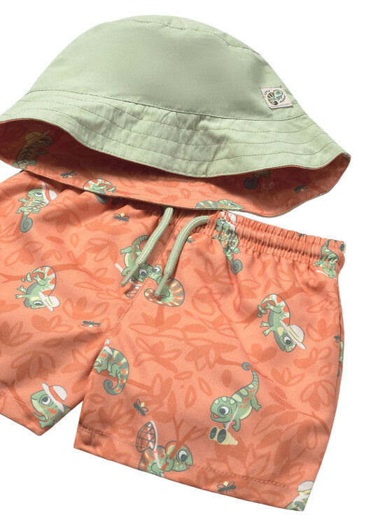 Mayoral Mayoral Pantaloncini da bagno 1660 Arancione Regular Fit