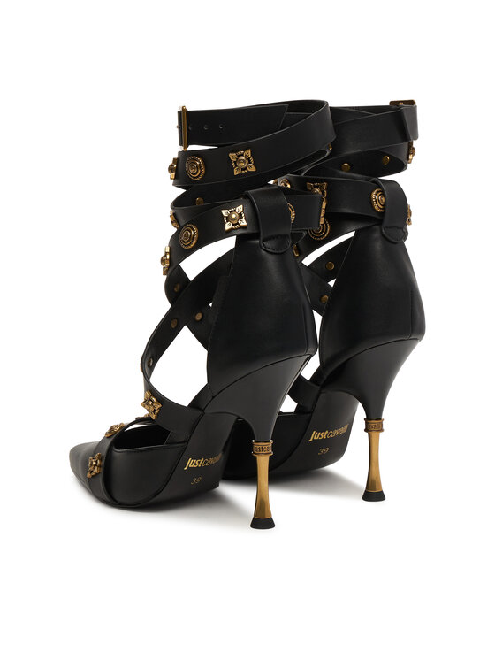 Just Cavalli Just Cavalli Pantofi cu toc subțire 81RA3S43 ZSE94 Negru