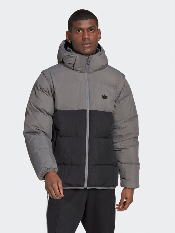 adidas Пухено яке Rifta HL6787 Черен Regular Fit