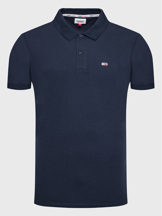 Tommy Jeans Tommy Jeans Polokošeľa DM0DM15370 Tmavomodrá Slim Fit