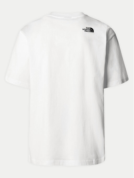 The North Face The North Face Marškinėliai Simple Dome NF0A87NR Balta Oversize