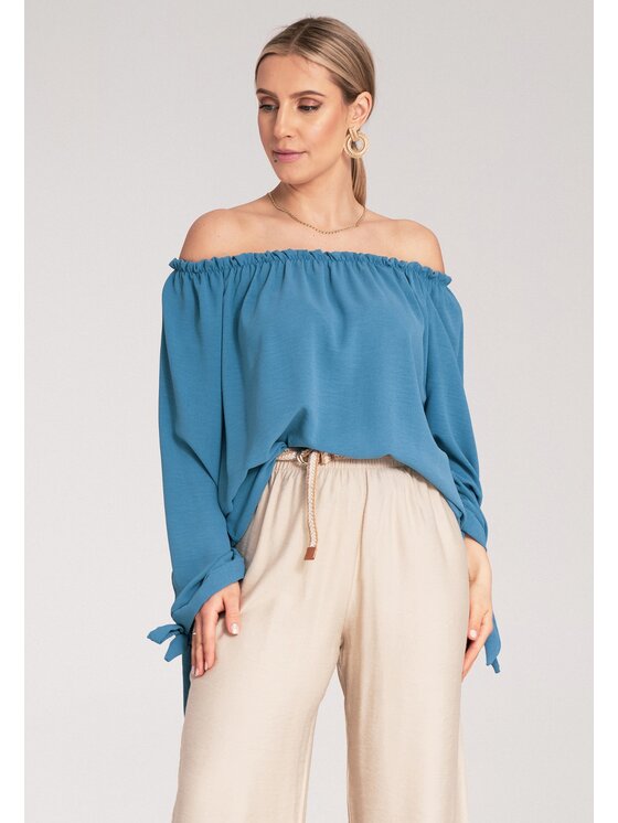 FIGL FIGL Blusa M1133 Blu Regular Fit