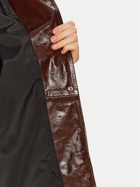 Herskind Herskind Παλτό μεταβατικό Ellen 5302125 Καφέ Relaxed Fit