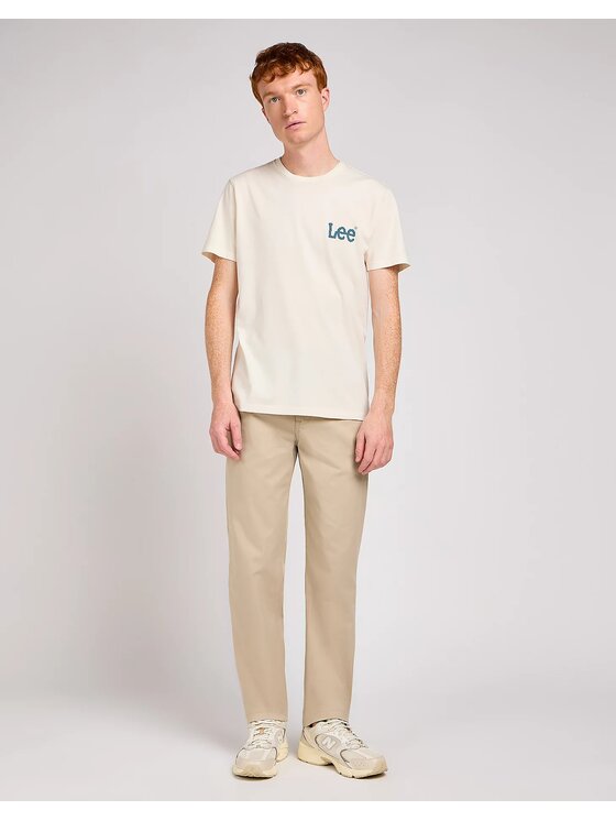 Lee Chinosy REGULAR CHINO 112342929 Beżowy Regular Fit