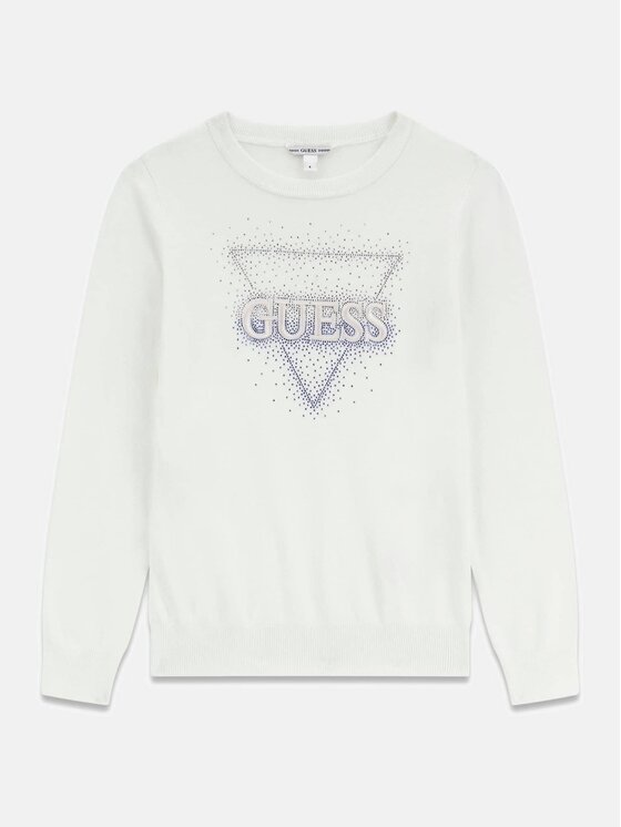 Guess Kids Guess Kids Sweter 180880 Biały Classic Fit