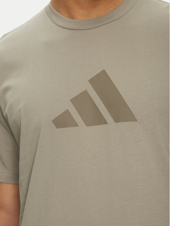 adidas adidas T-shirt Future Icons 3 Bar Logo JD4915 Bež Regular Fit