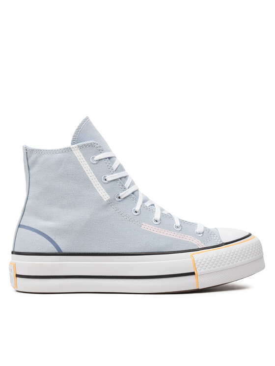Teniși Converse Chuck Taylor All Star Lift Platform Color Pop Hi A07596C Albastru