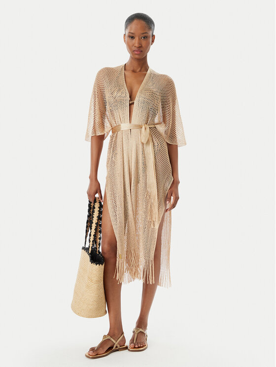 Selmark Selmark Kimono BO997 Auksinė Regular Fit