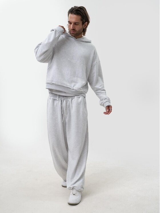 Jigga Wear Jigga Wear Dres Luźne na co dzień 132293 Szary Regular Fit