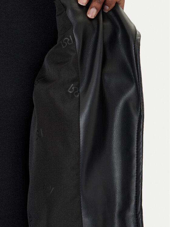 Rinascimento Rinascimento Яке от имитация на кожа CFC0124666003 Черен Regular Fit