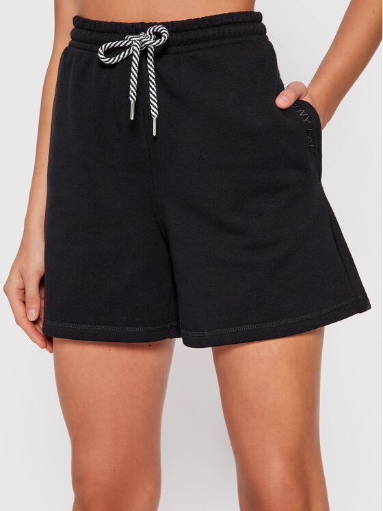 PLNY LALA Спортни шорти Shorty PL-SI-SH-00010 Черен Loose Fit