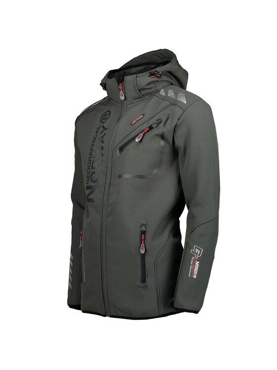 Geographical Norway Geographical Norway Kurtka softshell WW1975H/GN/Dark Grey / Black Szary Regular Fit
