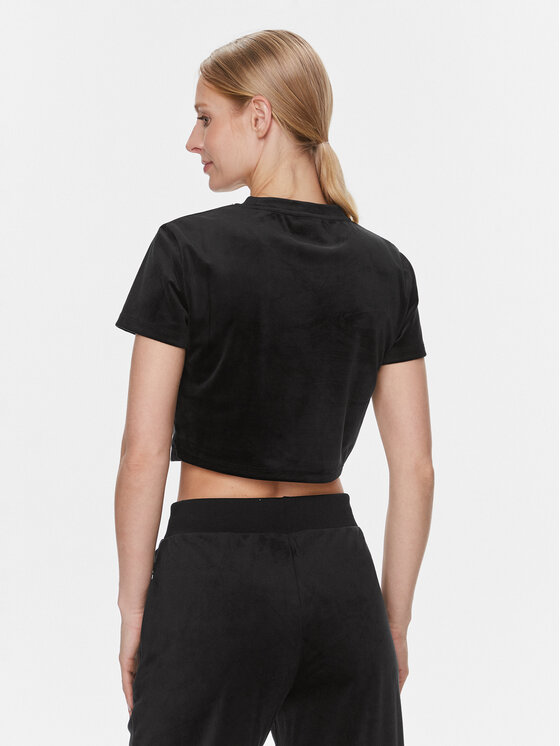 Guess Guess T-Shirt V3BI01 KBXI2 Czarny Boxy Fit