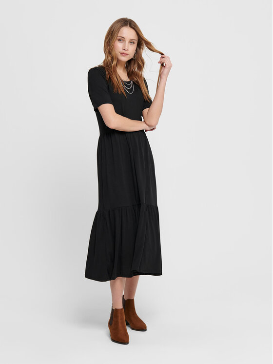 JDY JDY Sukienka codzienna Dalila 15195291 Czarny Loose Fit
